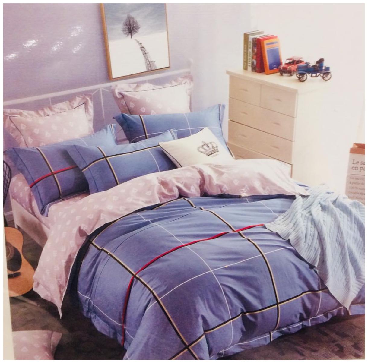 Byloom Cotton Abstract Double Size Bedsheet 110 TC ( 1 Bedsheet With 2 Pillow Covers Blue ) 
Byloom Cotton Abstract Double Size Bedsheet 110 TC ( 1 Bedsheet With 2 Pillow Covers Blue )