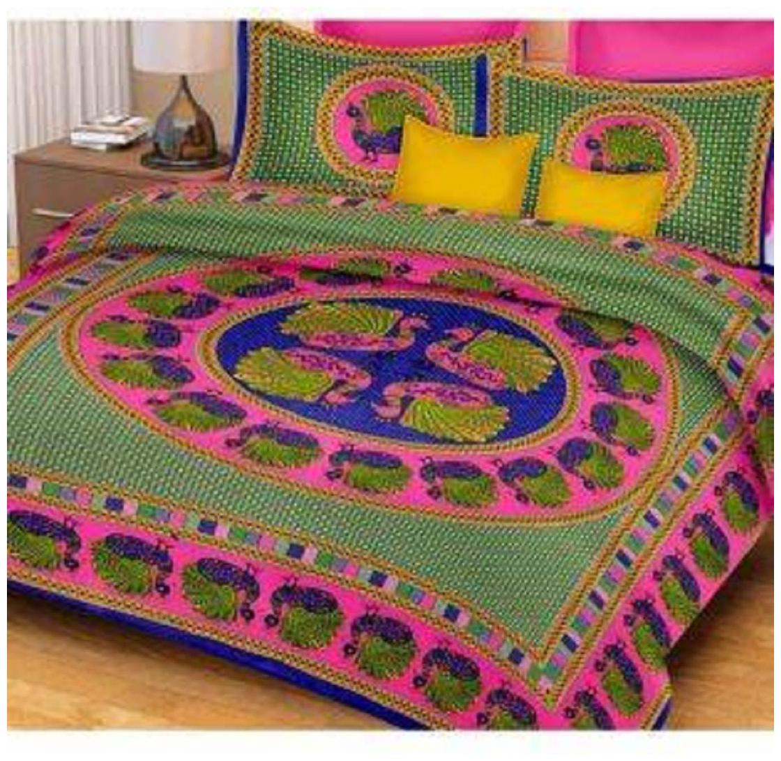 Byloom Cotton Abstract Double Size Bedsheet 110 TC ( 1 Bedsheet With 2 Pillow Covers Green )
Byloom Cotton Abstract Double Size Bedsheet 110 TC ( 1 Bedsheet With 2 Pillow Covers Green )