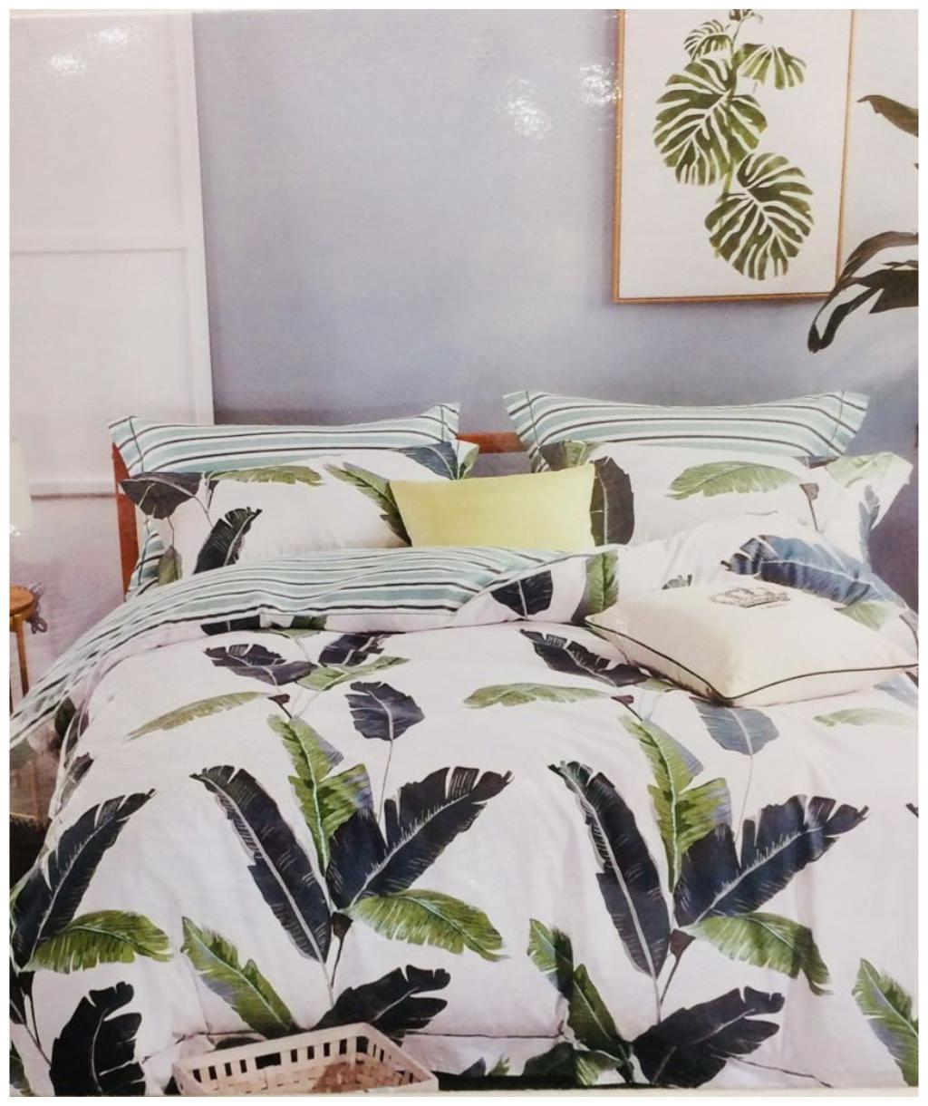 Byloom Cotton Abstract Double Size Bedsheet 110 TC ( 1 Bedsheet With 2 Pillow Covers Green )
Byloom Cotton Abstract Double Size Bedsheet 110 TC ( 1 Bedsheet With 2 Pillow Covers Green )