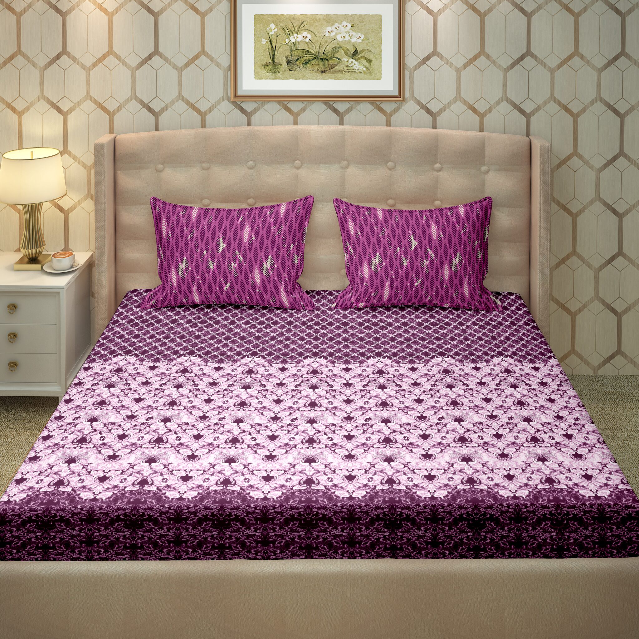 Bella Casa Cotton Printed King Size Bedsheet 250 TC ( 1 Bedsheet With 2 Pillow Covers Red )
Bella Casa Cotton Printed King Size Bedsheet 250 TC ( 1 Bedsheet With 2 Pillow Covers Red )