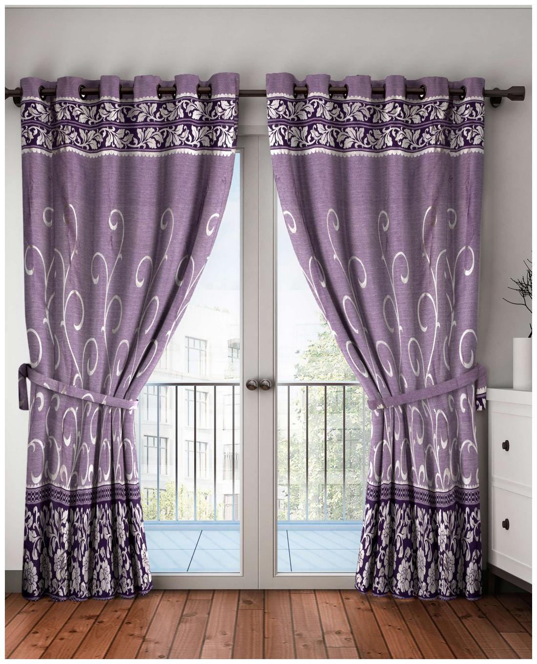 BIANCA Polyester Door Blackout Purple Regular Curtain ( Eyelet Closure Abstract )
BIANCA Polyester Door Blackout Purple Regular Curtain ( Eyelet Closure Abstract )