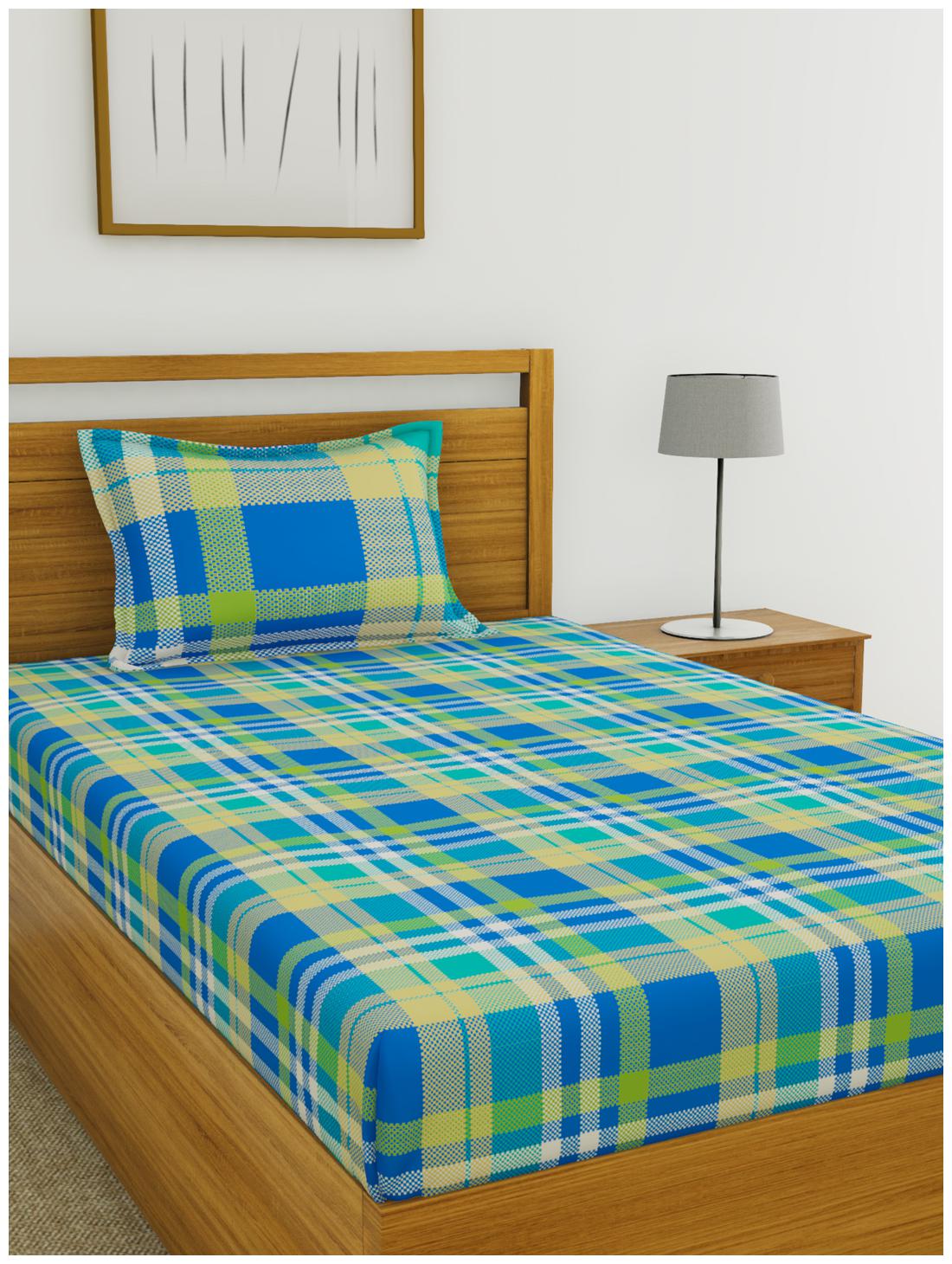BIANCA Cotton Checkered Single Size Bedsheet 144 TC ( 1 Bedsheet With 1 Pillow Covers Multi )
BIANCA Cotton Checkered Single Size Bedsheet 144 TC ( 1 Bedsheet With 1 Pillow Covers Multi )