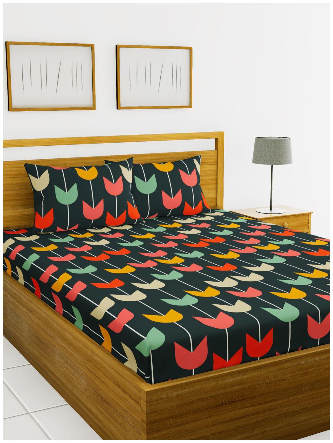 BIANCA Microfiber Abstract King Size Bedsheet 152 TC ( 1 Bedsheet With 2 Pillow Covers Multi )
BIANCA Microfiber Abstract King Size Bedsheet 152 TC ( 1 Bedsheet With 2 Pillow Covers Multi )