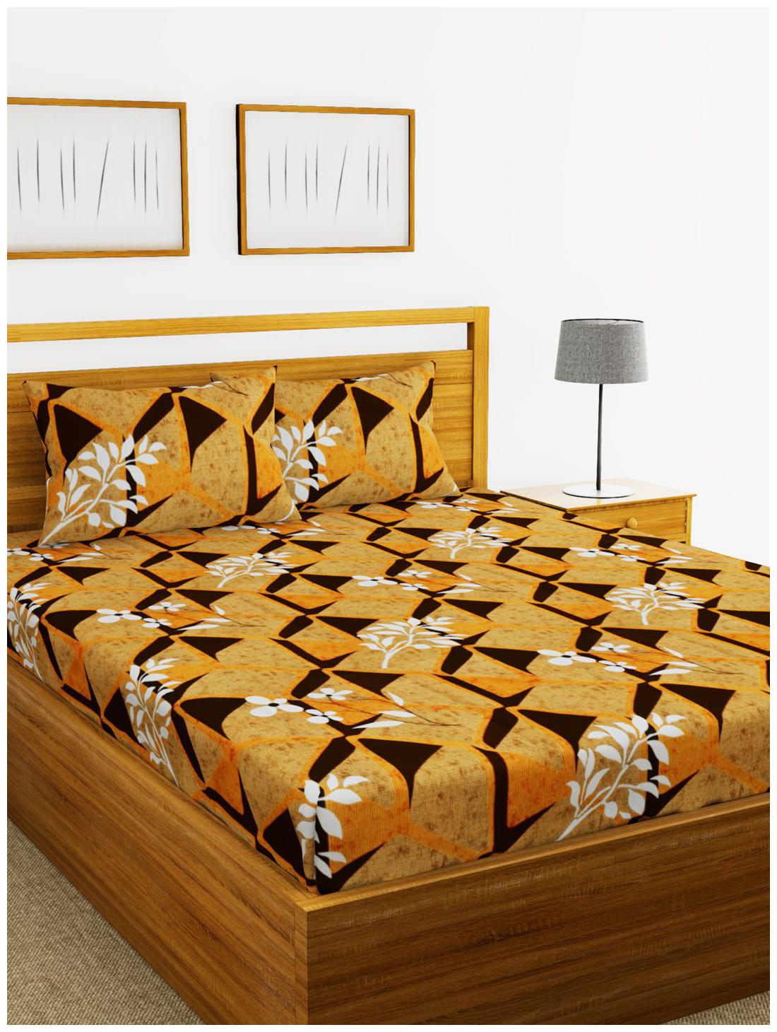 BIANCA Cotton Abstract King Size Bedsheet 144 TC ( 1 Bedsheet With 2 Pillow Covers Yellow )
BIANCA Cotton Abstract King Size Bedsheet 144 TC ( 1 Bedsheet With 2 Pillow Covers Yellow )
