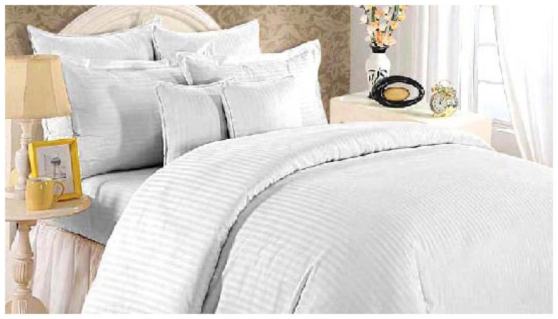 Blush Cotton Striped Double Size Bedsheet ( 1 Bedsheet With 2 Pillow Covers White )
Blush Cotton Striped Double Size Bedsheet ( 1 Bedsheet With 2 Pillow Covers White )