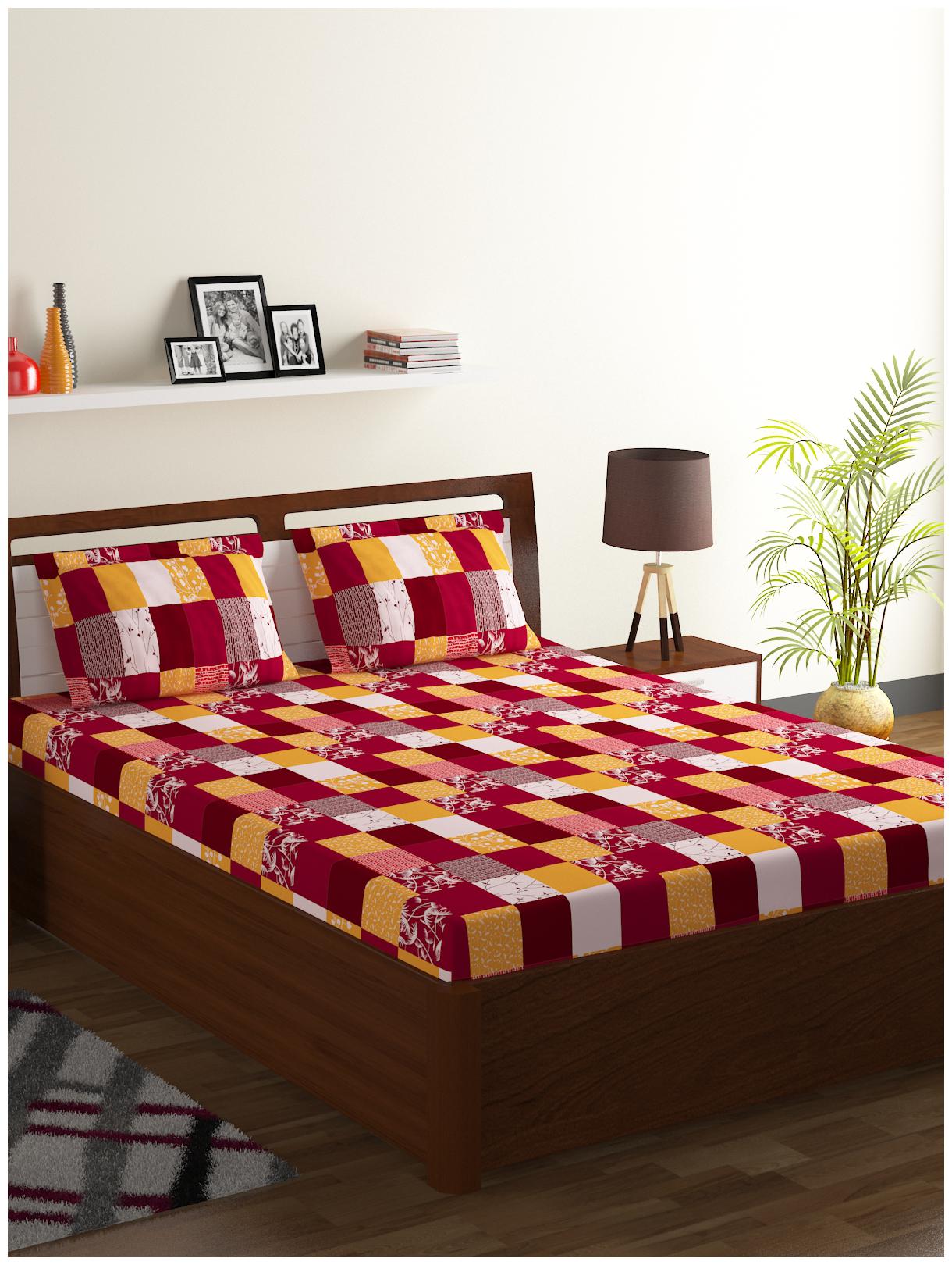 Bombay Dyeing Cotton Checkered Double Size Bedsheet 104 TC ( 1 Bedsheet With 2 Pillow Covers Multi )
Bombay Dyeing Cotton Checkered Double Size Bedsheet 104 TC ( 1 Bedsheet With 2 Pillow Covers Multi )