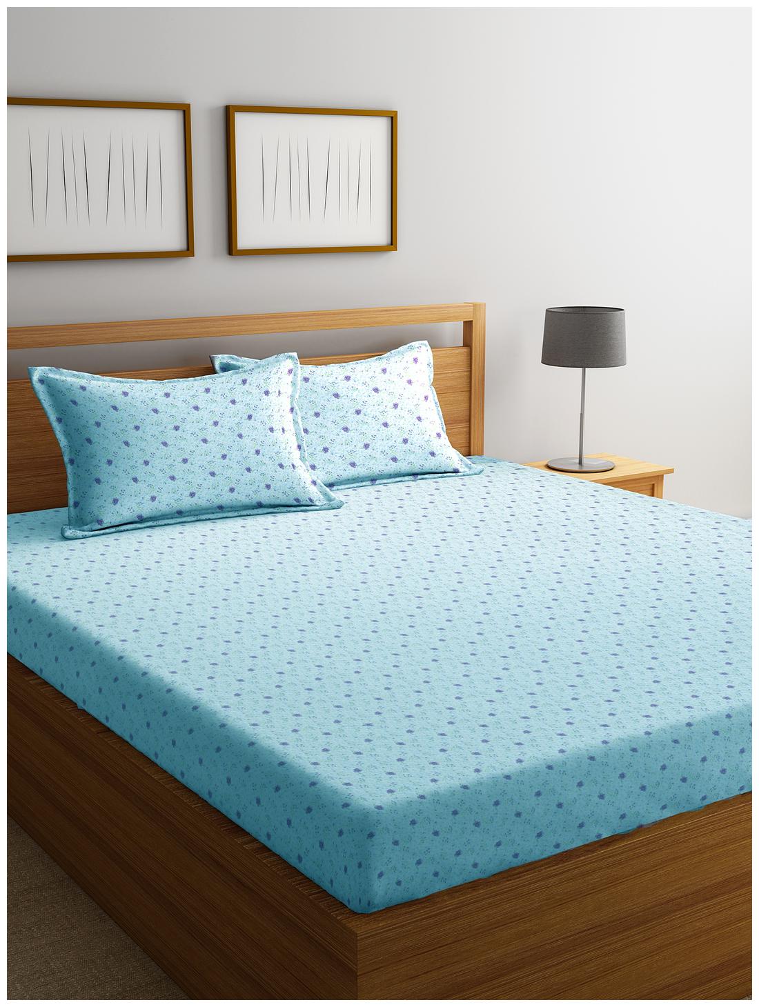 Bombay Dyeing Cotton Floral Double Size Bedsheet 104 TC ( 1 Bedsheet With 2 Pillow Covers Blue )
Bombay Dyeing Cotton Floral Double Size Bedsheet 104 TC ( 1 Bedsheet With 2 Pillow Covers Blue )