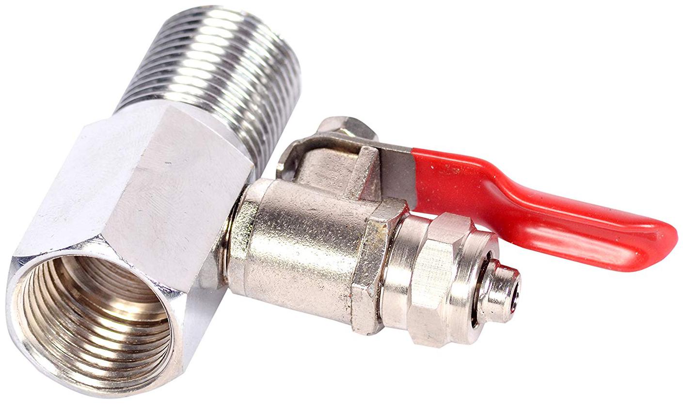 BORYS 1Pc Inlet Valve 3 8 Inch Big Size For Ro Water Purifiers Silver (Brass Handle And Brass Nipple)
BORYS 1Pc Inlet Valve 3 8 Inch Big Size For Ro Water Purifiers Silver (Brass Handle And Brass Nipple)