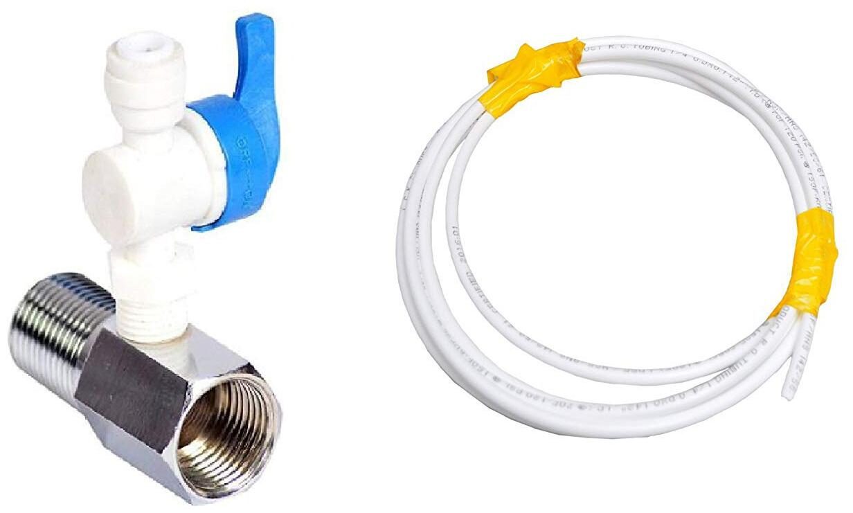 BORYS Plastic Inlet Valve Connector With Coupling With Pipe 1 4 Inch 2M For Ro Uv Water Filter Purifier 1 4 Inch Size (D V Set)
BORYS Plastic Inlet Valve Connector With Coupling With Pipe 1 4 Inch 2M For Ro Uv Water Filter Purifier 1 4 Inch Size (D V Set)