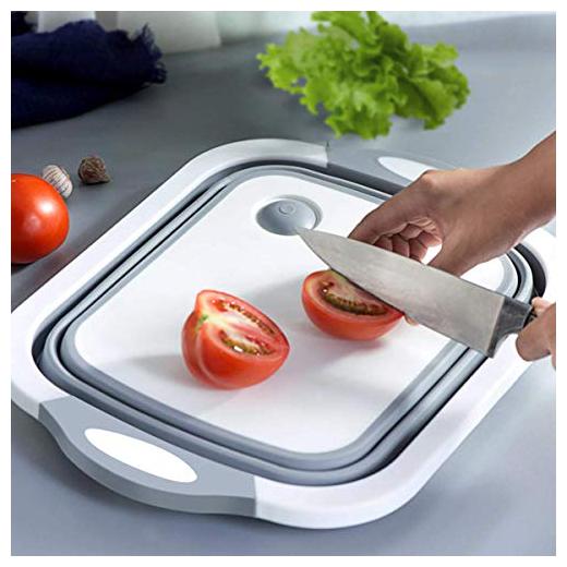 Brand World Vegetable Cutting Board Folding Washing Bowl Fruit Draining Basket Chopping Slicing Board Wash Strainer for Camping Picnic Kitchen White Grey
Brand World Vegetable Cutting Board Folding Washing Bowl Fruit Draining Basket Chopping Slicing Board Wash Strainer for Camping Picnic Kitchen White Grey