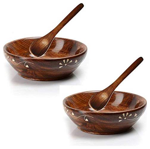 BuyCrafts Handcraft 2 Wooden Serving Bowl for Salad Snacks Decorated Tableware Bowls 2 tea spoon
BuyCrafts Handcraft 2 Wooden Serving Bowl for Salad Snacks Decorated Tableware Bowls 2 tea spoon