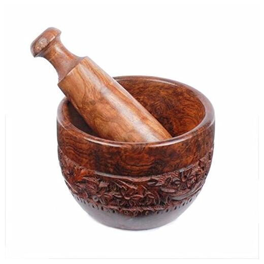 BuyCrafts Premium Quality Wooden Kitchen Khalbatta Okhli Masher Mortar and Pestle Set (Brown) - 3x4 inch
BuyCrafts Premium Quality Wooden Kitchen Khalbatta Okhli Masher Mortar and Pestle Set (Brown) - 3x4 inch