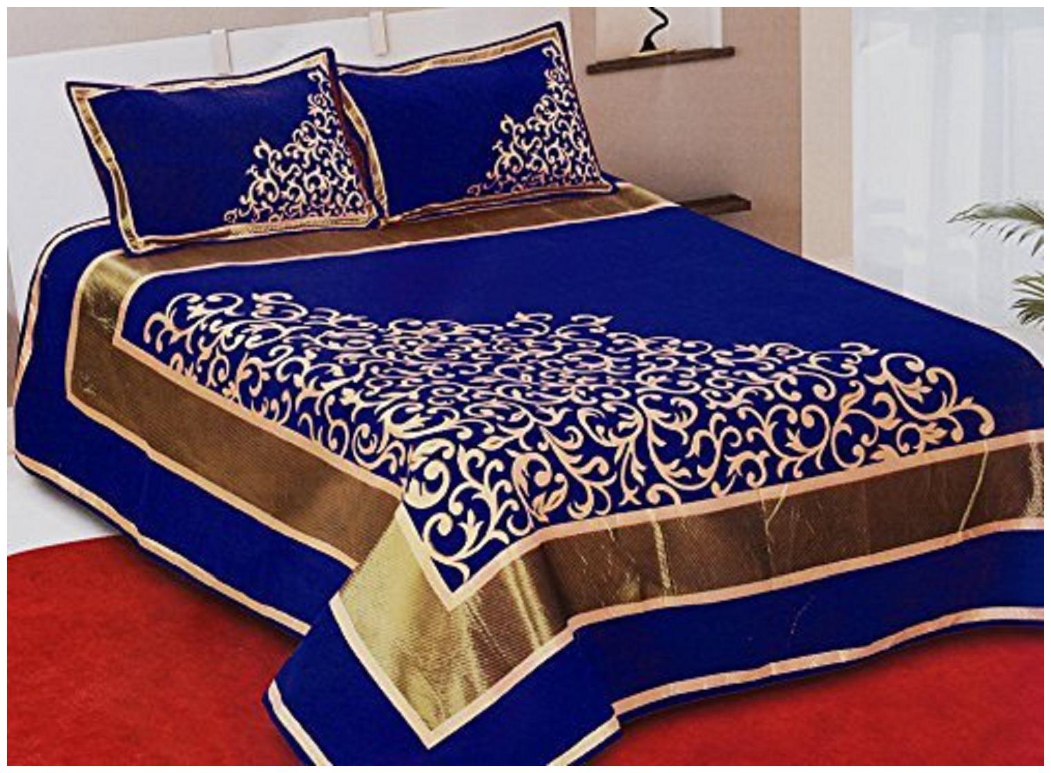 Byloom Chenille Abstract Double Size Bedsheet 220 TC ( 1 Bedsheet With 2 Pillow Covers Blue Beige )
Byloom Chenille Abstract Double Size Bedsheet 220 TC ( 1 Bedsheet With 2 Pillow Covers Blue Beige )