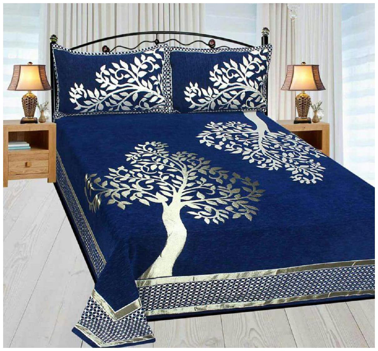 Byloom Chenille Abstract Double Size Bedsheet 220 TC ( 1 Bedsheet With 2 Pillow Covers Blue )
Byloom Chenille Abstract Double Size Bedsheet 220 TC ( 1 Bedsheet With 2 Pillow Covers Blue )