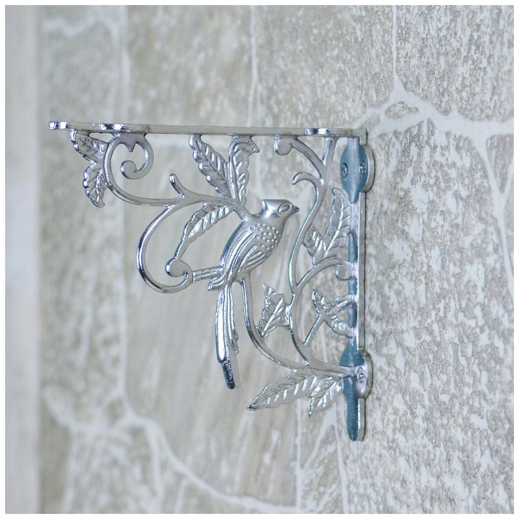Casa Decor Foundry Sparrow Handcrafted Iron Bracket for Wall Shelf (Large Silver)
Casa Decor Foundry Sparrow Handcrafted Iron Bracket for Wall Shelf (Large Silver)