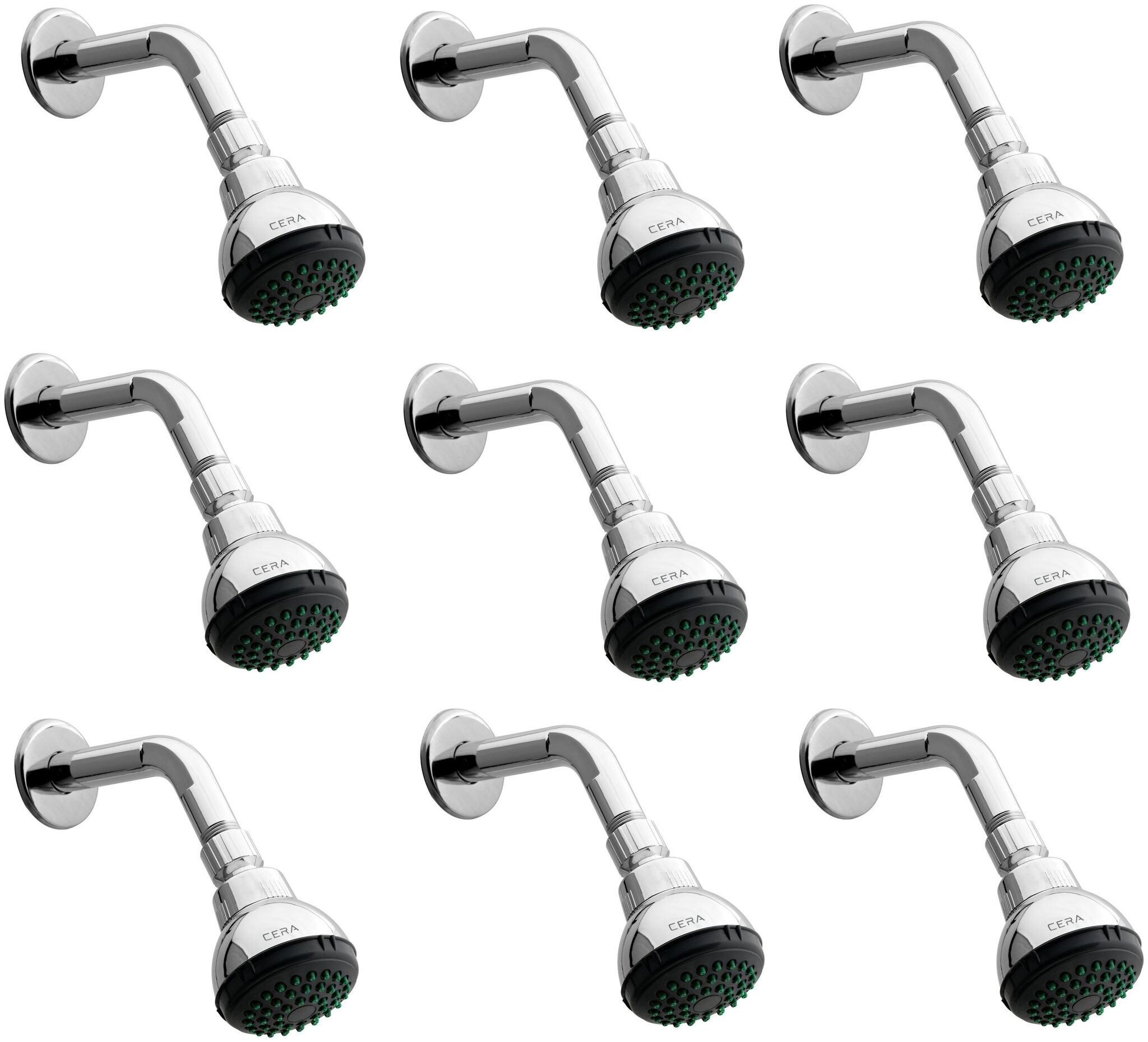 CERA - Overhead Shower 70MM (2 5 inch) with 235 MM (10 5 inch) Long Shower Arm Set of 9 pcs
CERA - Overhead Shower 70MM (2 5 inch) with 235 MM (10 5 inch) Long Shower Arm Set of 9 pcs