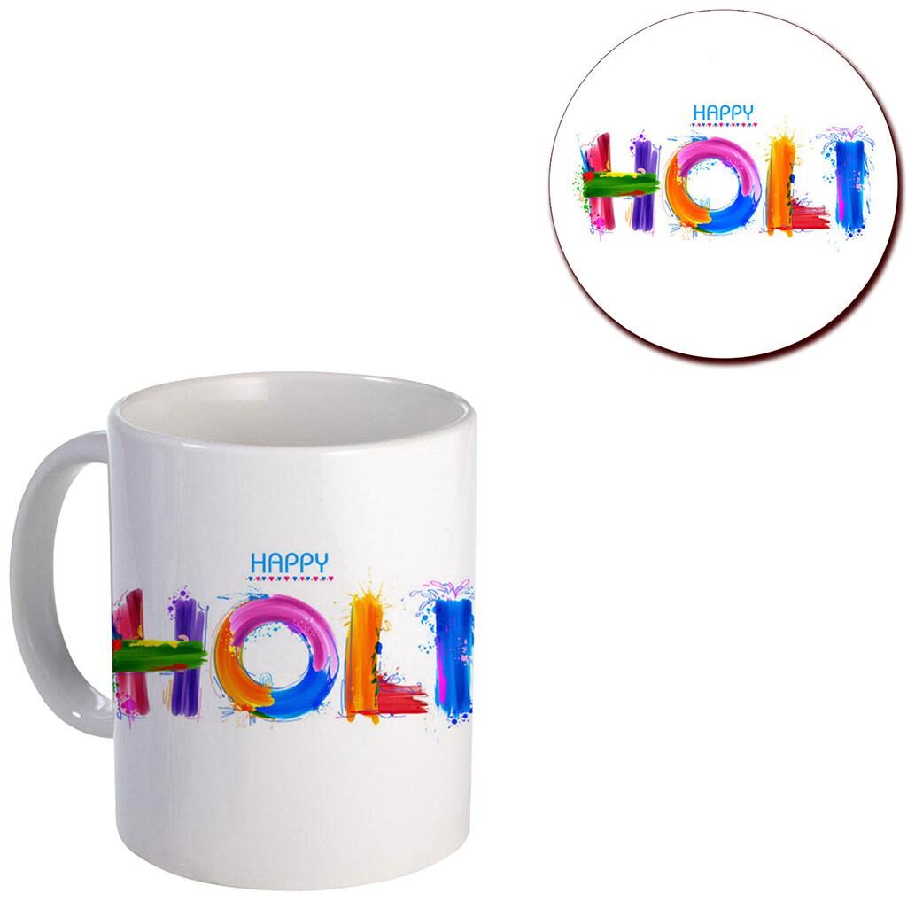 Coloryard Best Happy Holi With Colorful Holi Text Design On White Ceramic Coffee Mug And Coaster Gift
Coloryard Best Happy Holi With Colorful Holi Text Design On White Ceramic Coffee Mug And Coaster Gift