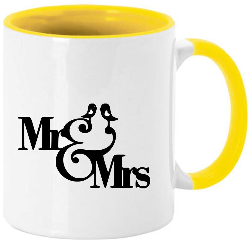 Coloryard Best Happy Karwa Chauth Mr And Mrs Text With Cute Birds On Yellow Inner Handle Ceramic Coffee Mug Gift
Coloryard Best Happy Karwa Chauth Mr And Mrs Text With Cute Birds On Yellow Inner Handle Ceramic Coffee Mug Gift