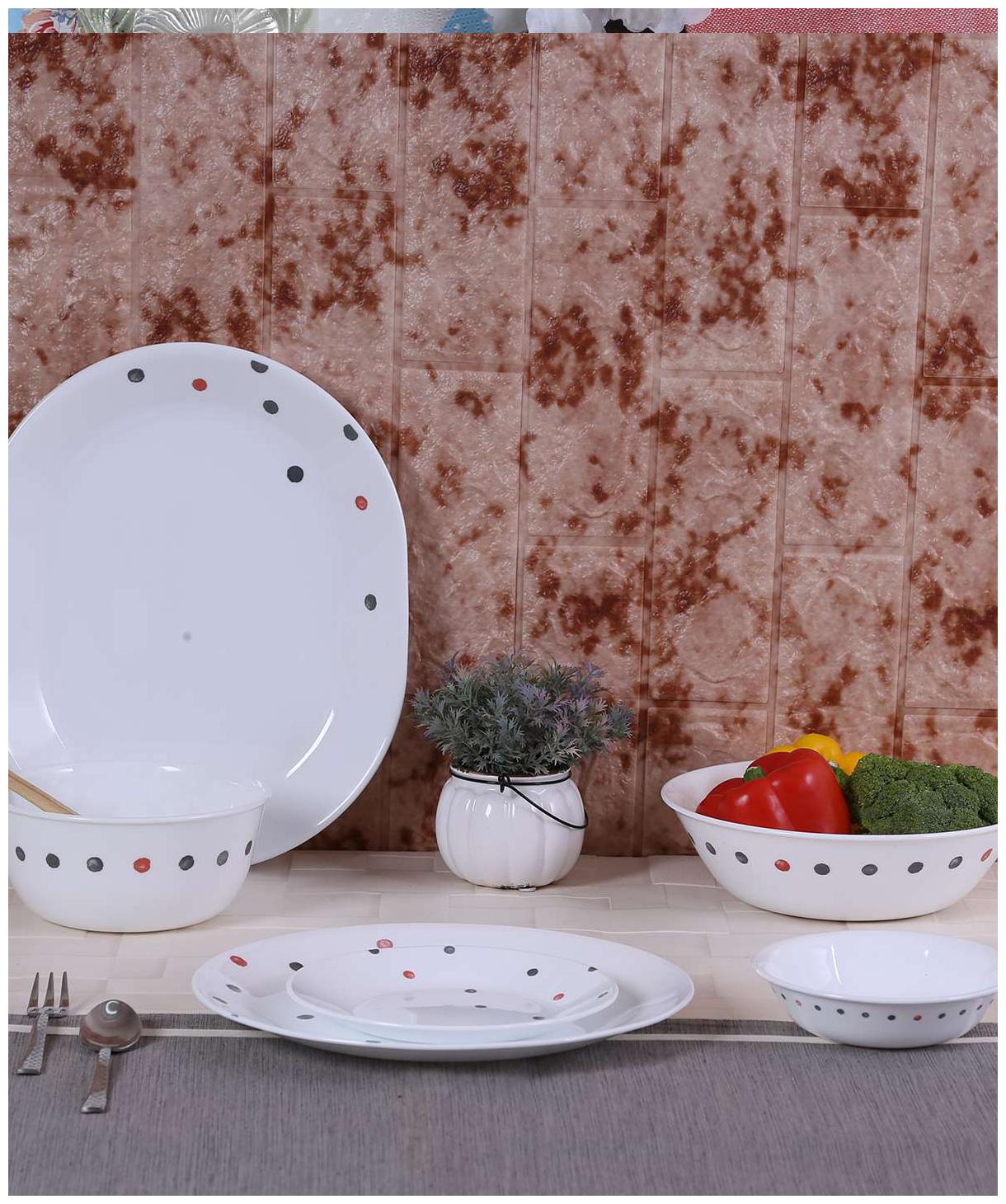 Corelle Polka Dottie 21pcs Dinner Set 
Corelle Polka Dottie 21pcs Dinner Set