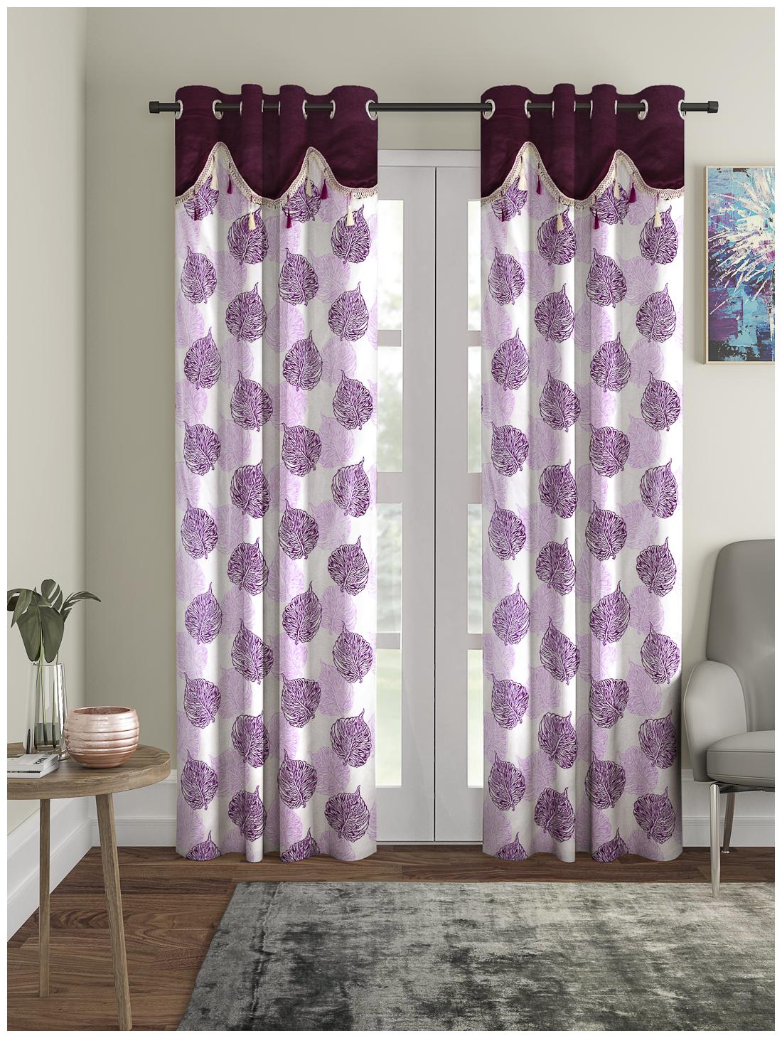 Cortina Polyester Door Semi Transparent Purple Regular Curtain ( Eyelet Closure Floral )
Cortina Polyester Door Semi Transparent Purple Regular Curtain ( Eyelet Closure Floral )