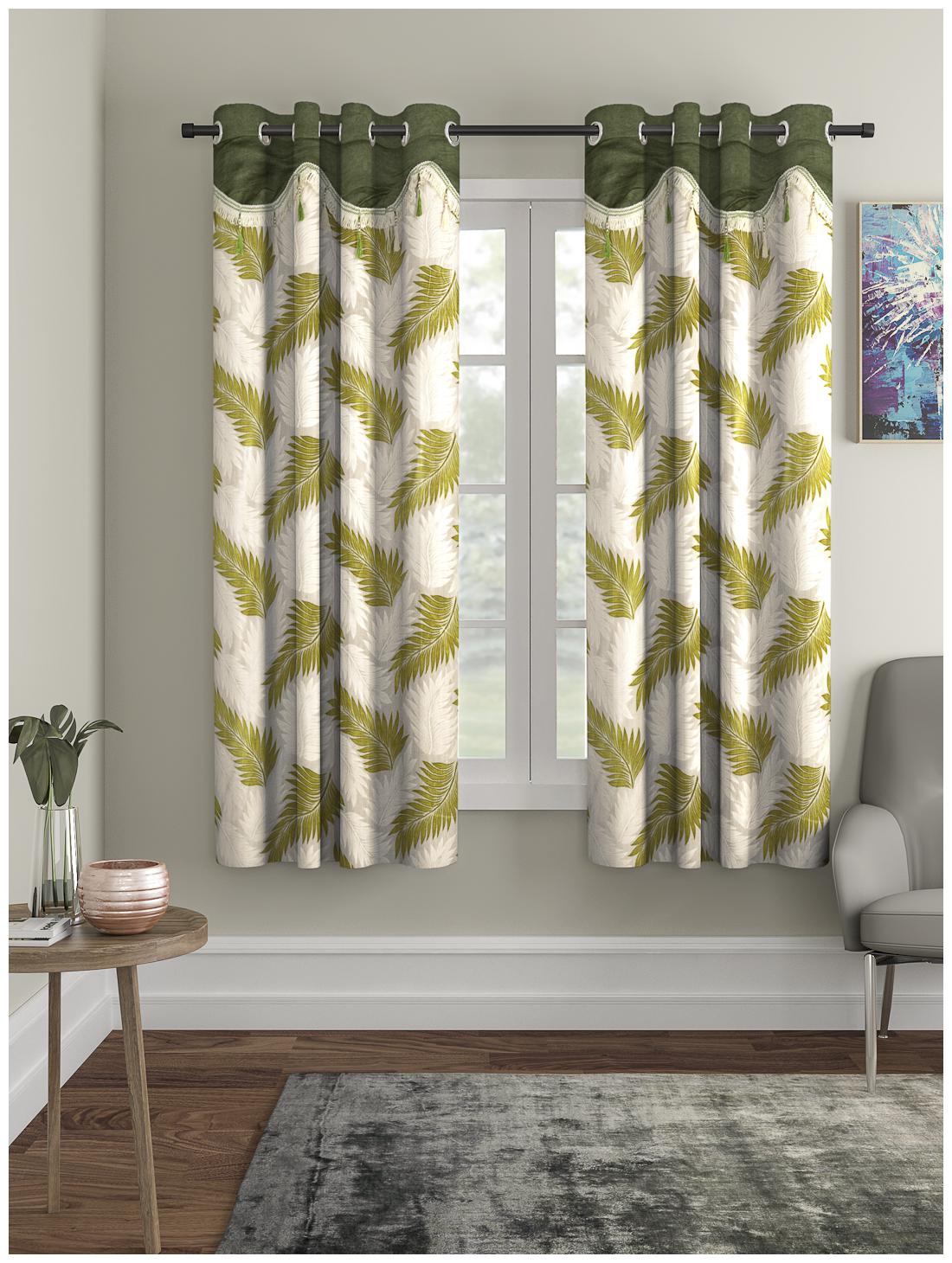 Cortina Polyester Window Semi Transparent Green Regular Curtain ( Eyelet Closure Floral )
Cortina Polyester Window Semi Transparent Green Regular Curtain ( Eyelet Closure Floral )
