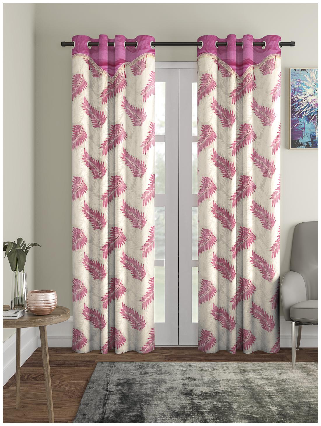 Cortina Polyester Door Semi Transparent Pink Regular Curtain ( Eyelet Closure Floral )
Cortina Polyester Door Semi Transparent Pink Regular Curtain ( Eyelet Closure Floral )