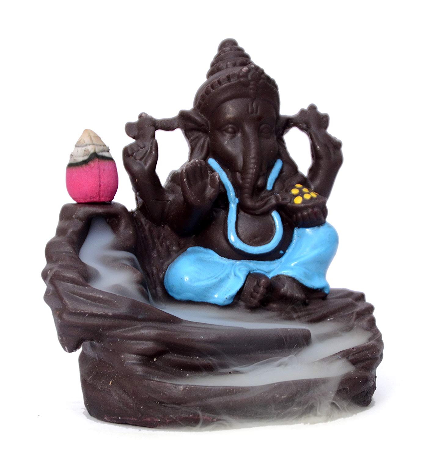 BG BAZZAR GALI Ganesha Smoke Fountain Backflow Cone Incense Holder Decorative Showpiece with 20 Smoke cones (G B )
BG BAZZAR GALI Ganesha Smoke Fountain Backflow Cone Incense Holder Decorative Showpiece with 20 Smoke cones (G B )