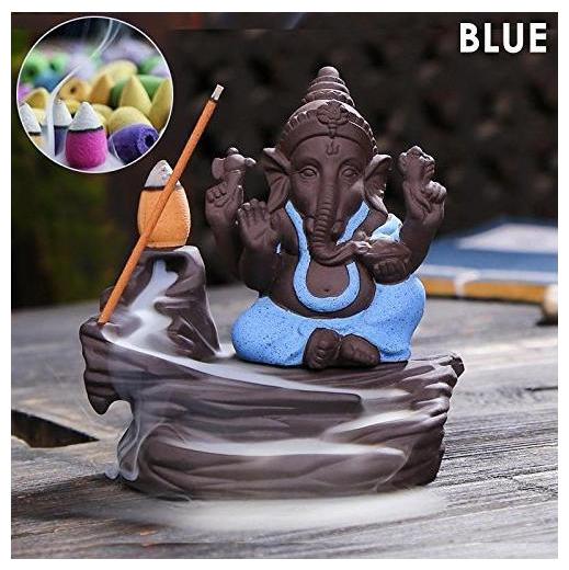 CRAFTAM Ganesha Smoke Fountain Incense Holder Decorative Showpiece with 10 Smoke Cones (G3- BLUE)
CRAFTAM Ganesha Smoke Fountain Incense Holder Decorative Showpiece with 10 Smoke Cones (G3- BLUE)