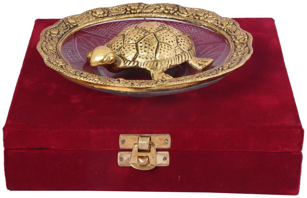 Craftam Tortoise At Glass Plate In Velvet Box For Vastu Best Gift For Career and Good Luck
Craftam Tortoise At Glass Plate In Velvet Box For Vastu Best Gift For Career and Good Luck