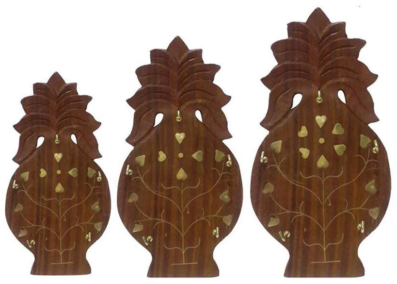 CraftShoppee Wooden Pineapple Shape Key Holder with 5 Hook Key Stand for Wall Hanging
CraftShoppee Wooden Pineapple Shape Key Holder with 5 Hook Key Stand for Wall Hanging