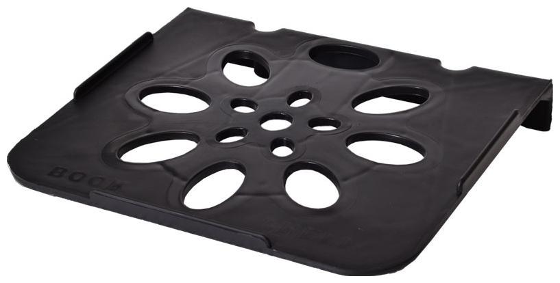 CRETE Black Set-Top Box Tray