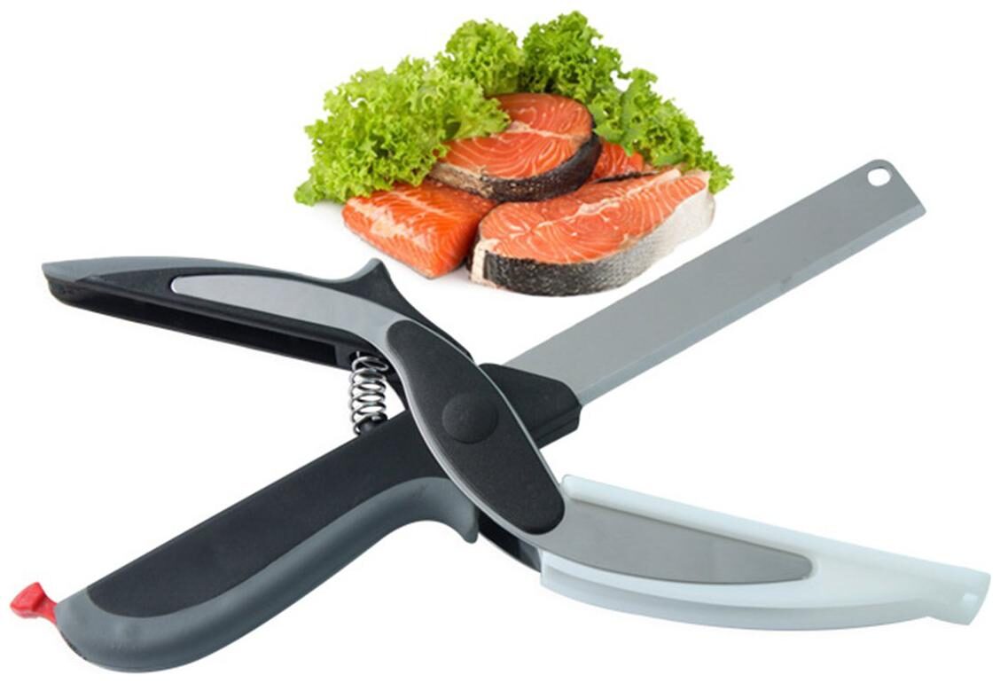 CHG Scissors Cutter 2 in 1 Cutting Board utility cutter Stainless Steel Ourdoor Smart Vegetable Knife
CHG Scissors Cutter 2 in 1 Cutting Board utility cutter Stainless Steel Ourdoor Smart Vegetable Knife