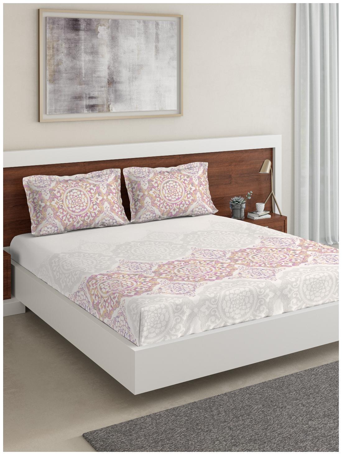 D Decor Live Beautiful Cotton Printed Double Size Bedsheet 136 TC ( 1 Bedsheet With 2 Pillow Covers Pink )
D Decor Live Beautiful Cotton Printed Double Size Bedsheet 136 TC ( 1 Bedsheet With 2 Pillow Covers Pink )