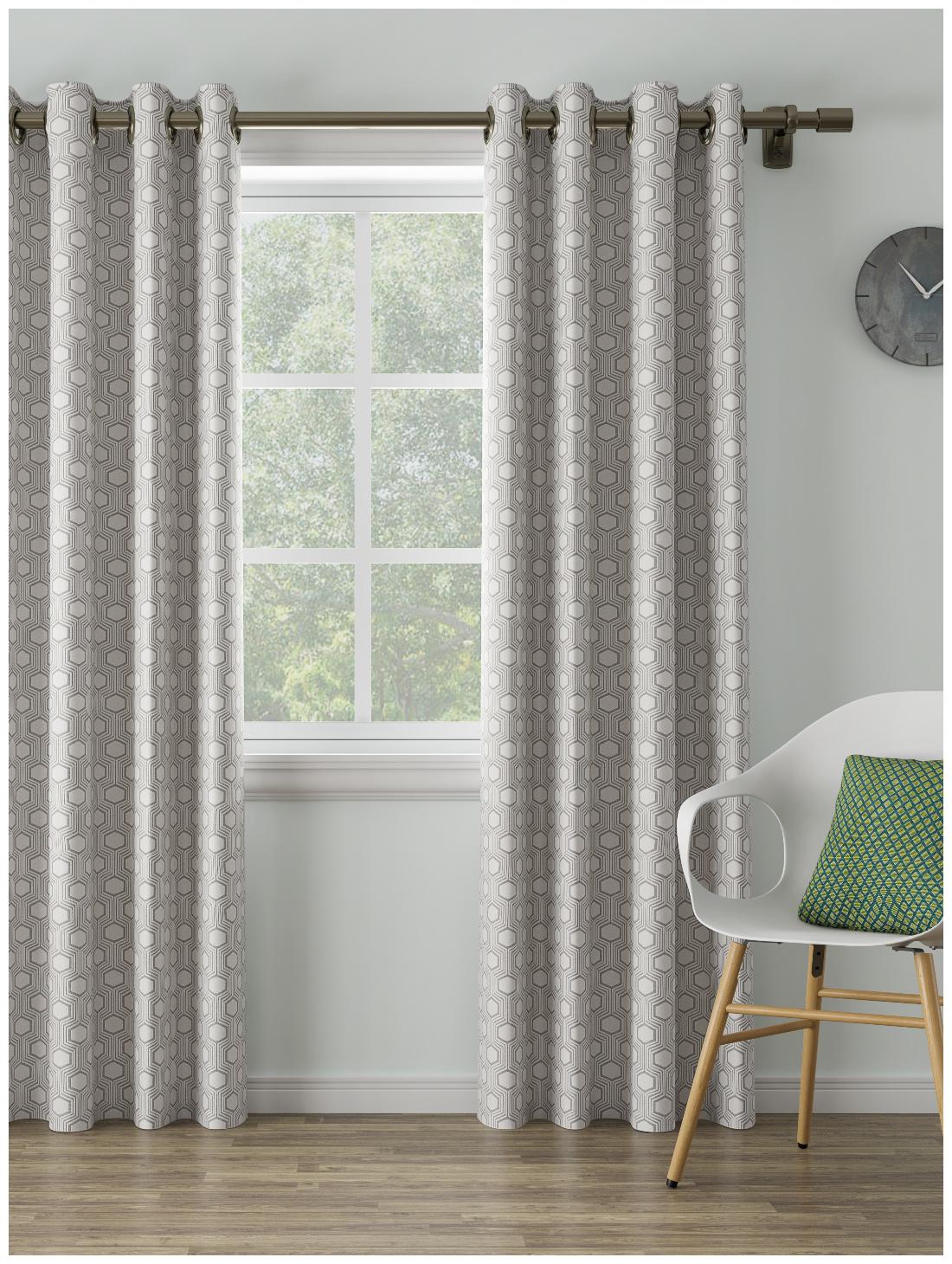 D Decor Live Beautiful Cotton Window Blackout Grey Regular Curtain ( Eyelet Closure Geometric )
D Decor Live Beautiful Cotton Window Blackout Grey Regular Curtain ( Eyelet Closure Geometric )