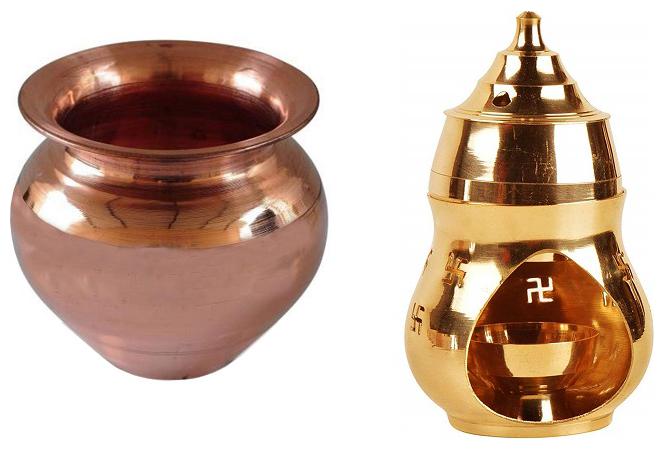 De-Ultimate Combo Of Kapoor camphor Diffuser Brass Diya lamp With Copper ( 2 No ) Kalash Lota
De-Ultimate Combo Of Kapoor camphor Diffuser Brass Diya lamp With Copper ( 2 No ) Kalash Lota
