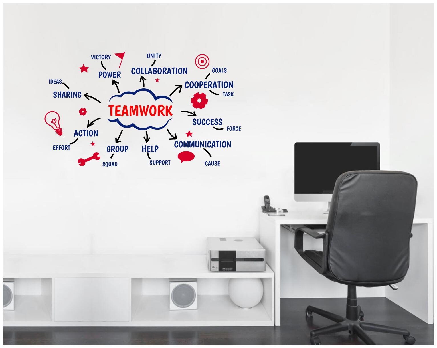 Decal O Decal Teamwork Business Tricks For Startup Wall Stickers (Vinyl Multicolour)
Decal O Decal Teamwork Business Tricks For Startup Wall Stickers (Vinyl Multicolour)