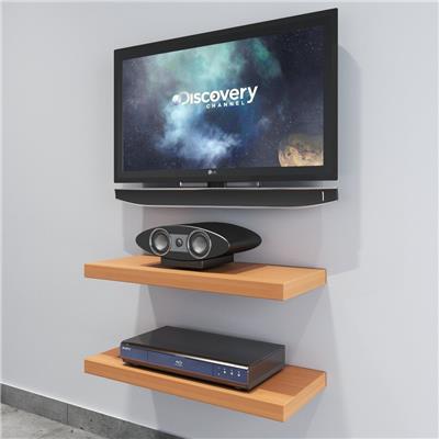 DecorNation Apollo Set Top Box TV DVD Player Shelf Set of 2 Floating Shelves (24IN 24IN)- Bavarian Beech
DecorNation Apollo Set Top Box TV DVD Player Shelf Set of 2 Floating Shelves (24IN 24IN)- Bavarian Beech