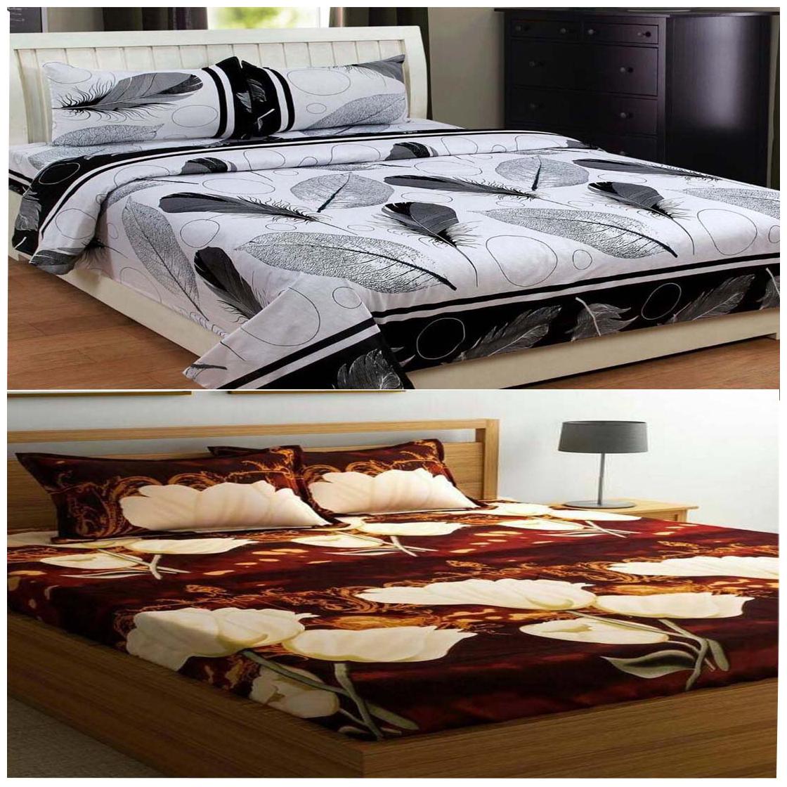 DINGGA DECOR Cotton Abstract Double Size Bedsheet 150 TC ( 2 Bedsheet With 4 Pillow Covers Multi )
DINGGA DECOR Cotton Abstract Double Size Bedsheet 150 TC ( 2 Bedsheet With 4 Pillow Covers Multi )