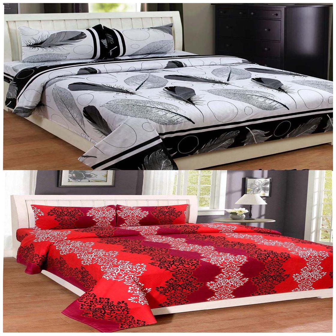 DINGGA DECOR Cotton Abstract Double Size Bedsheet 150 TC ( 2 Bedsheet With 4 Pillow Covers Multi )
DINGGA DECOR Cotton Abstract Double Size Bedsheet 150 TC ( 2 Bedsheet With 4 Pillow Covers Multi )