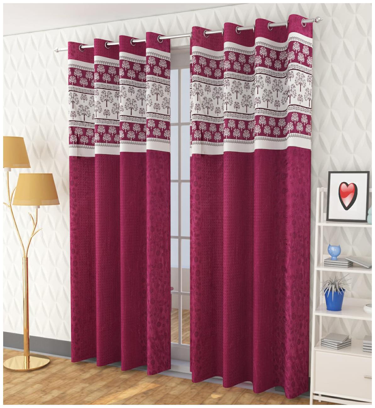 DINGGA DECOR Polyester Window Blackout Pink Regular Curtain ( Eyelet Closure Printed )
DINGGA DECOR Polyester Window Blackout Pink Regular Curtain ( Eyelet Closure Printed )