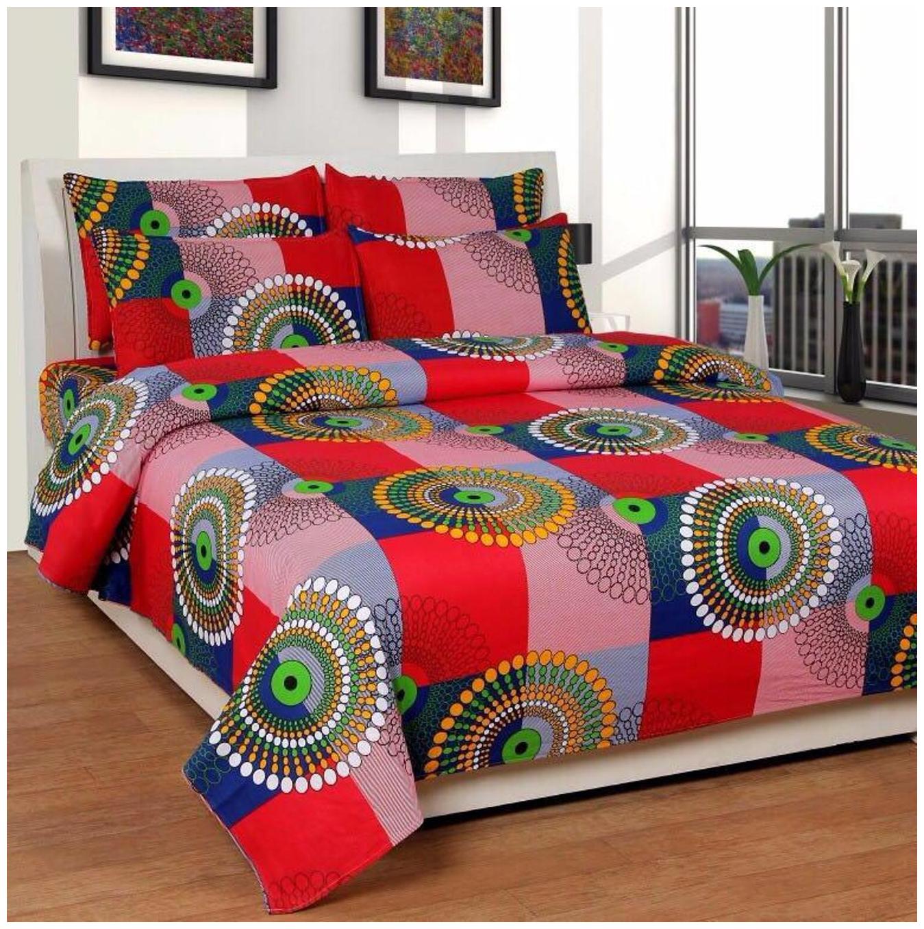 DINGGA DECOR Cotton 3D Printed Double Size Bedsheet 120 TC ( 1 Bedsheet With 2 Pillow Covers Red )
DINGGA DECOR Cotton 3D Printed Double Size Bedsheet 120 TC ( 1 Bedsheet With 2 Pillow Covers Red )