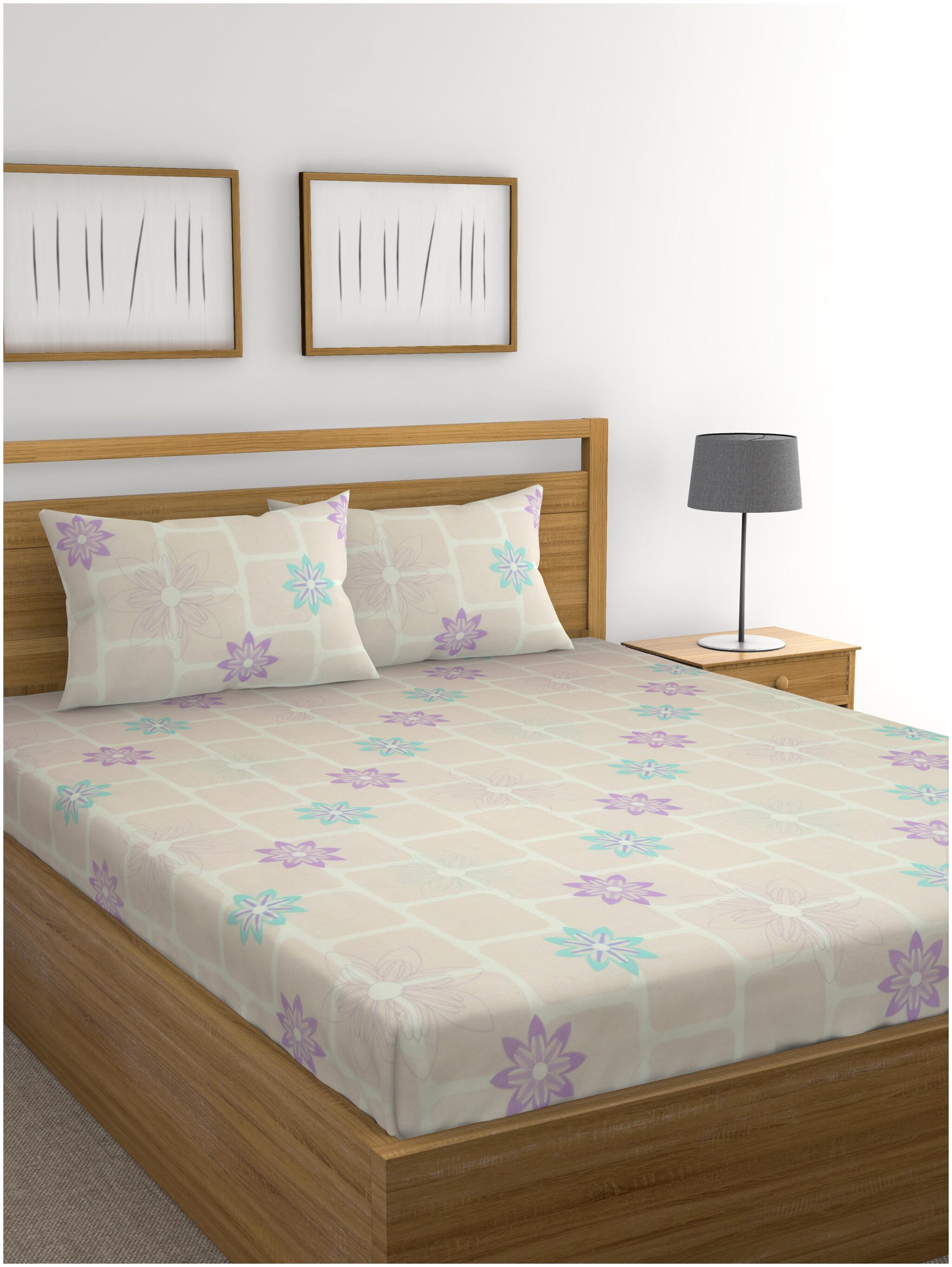 Raymond Home Cotton Floral Double Size Bedsheet 104 TC ( 1 Bedsheet With 2 Pillow Covers Beige )
Raymond Home Cotton Floral Double Size Bedsheet 104 TC ( 1 Bedsheet With 2 Pillow Covers Beige )