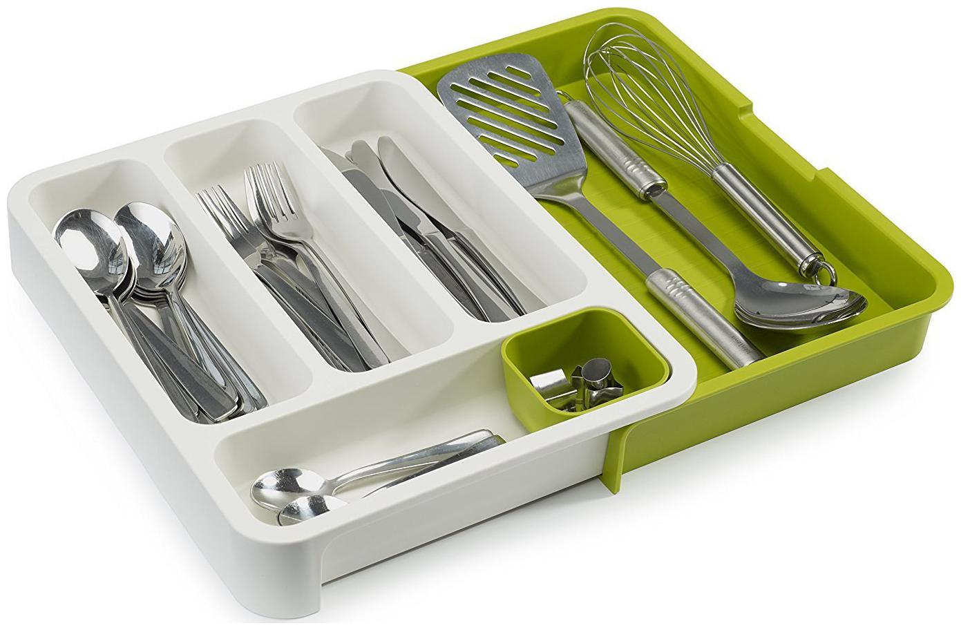 Drawer Organizer Tray- Expandable Cutlery Tray Uses- Kitchen Drawer Office Workshop Drawer Organizer Finely Adjust to Fit a Variety of Drawer Sizes (1 pcs)
Drawer Organizer Tray- Expandable Cutlery Tray Uses- Kitchen Drawer Office Workshop Drawer Organizer Finely Adjust to Fit a Variety of Drawer Sizes (1 pcs)