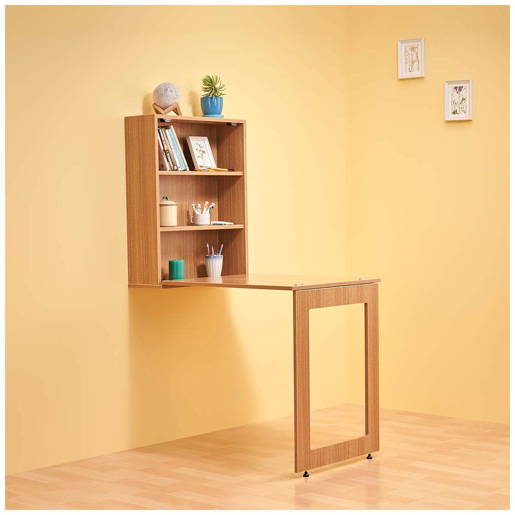 Duroflex Shuffle -Foldable Wall Mounted Study Table Integrated With Storage Shelves
Duroflex Shuffle -Foldable Wall Mounted Study Table Integrated With Storage Shelves