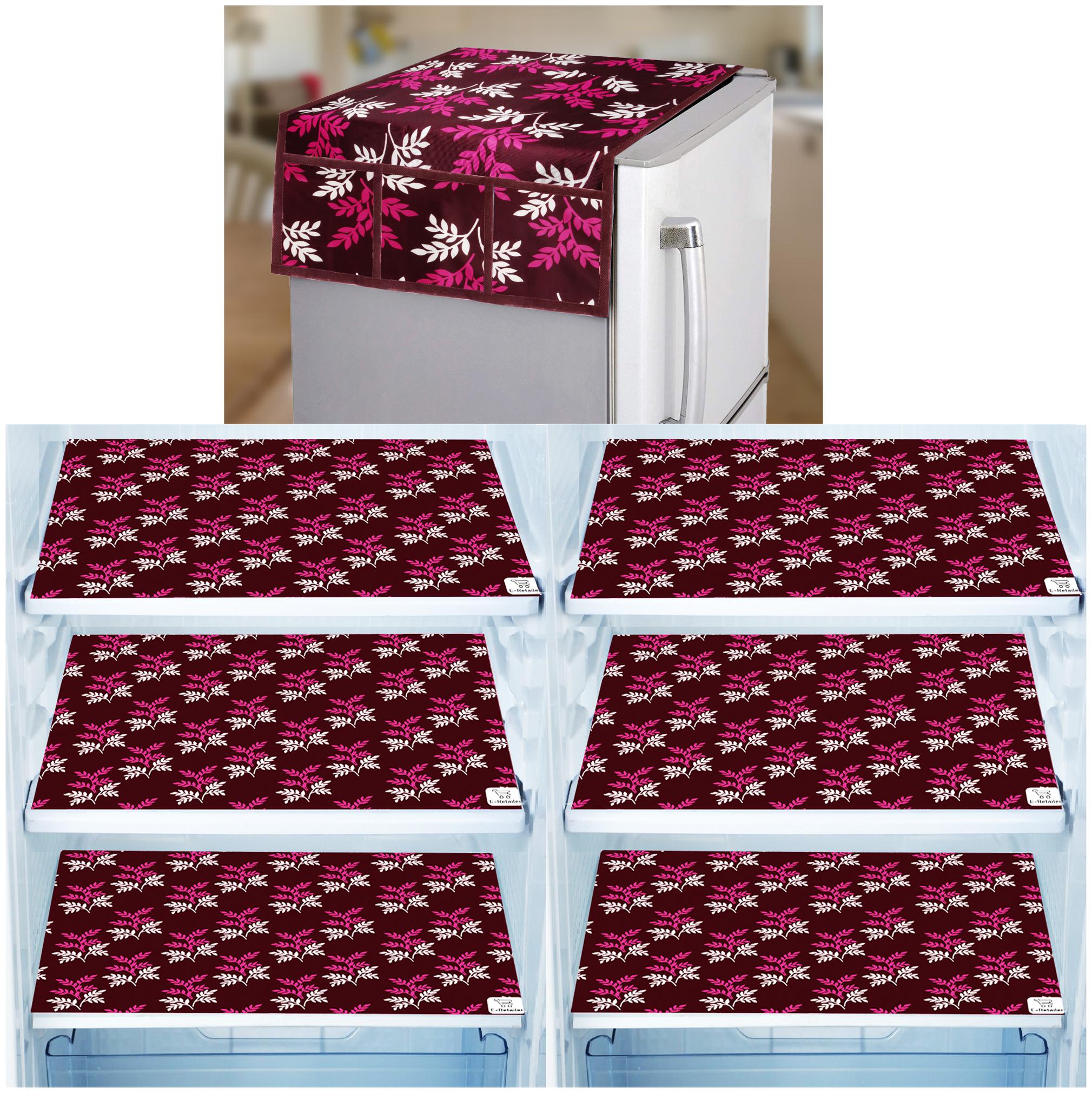 E-Retailer Combo Set of 1 Pc Fridge Top Cover with 6 Utility Pockets And 6 Pc Fridge Mats (Purple Set of 7)
E-Retailer Combo Set of 1 Pc Fridge Top Cover with 6 Utility Pockets And 6 Pc Fridge Mats (Purple Set of 7)