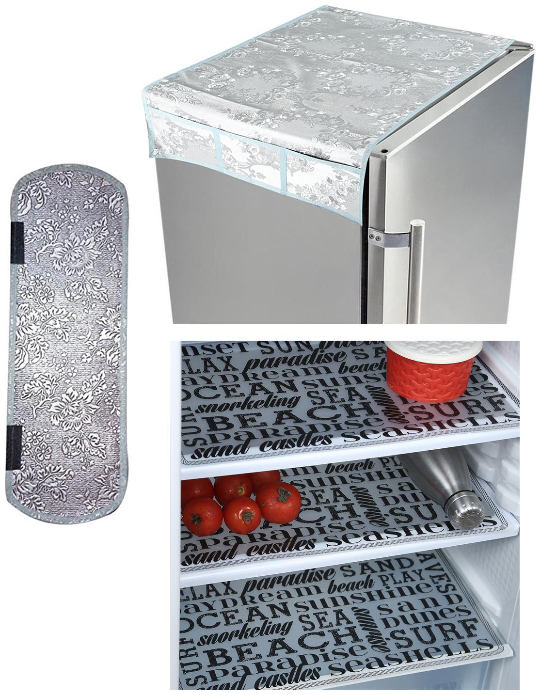 E-Retailer Combo of Refridgerator Cover(1 Pc) Fridge Handle Cover(1 Pc) Fridge Mat(3 Pcs)(Color-Multi Size- Universal)
E-Retailer Combo of Refridgerator Cover(1 Pc) Fridge Handle Cover(1 Pc) Fridge Mat(3 Pcs)(Color-Multi Size- Universal)