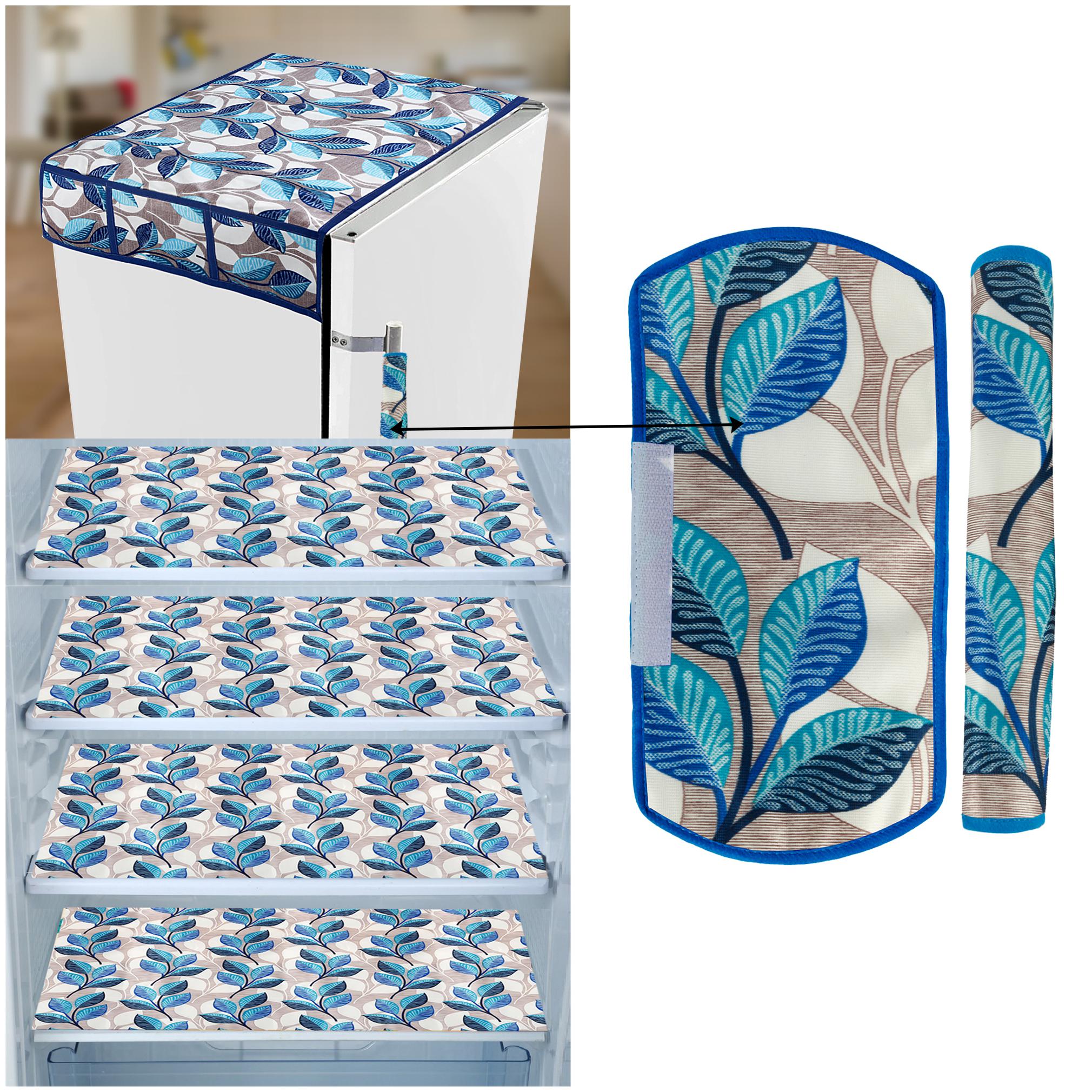 E-Retailer Combo of 1 pc Fridge Top Cover with 6 Utility Pockets 2 pcs Fridge Handle Cover and 4 pcs Fridge Mats (Blue Set of 7)
E-Retailer Combo of 1 pc Fridge Top Cover with 6 Utility Pockets 2 pcs Fridge Handle Cover and 4 pcs Fridge Mats (Blue Set of 7)