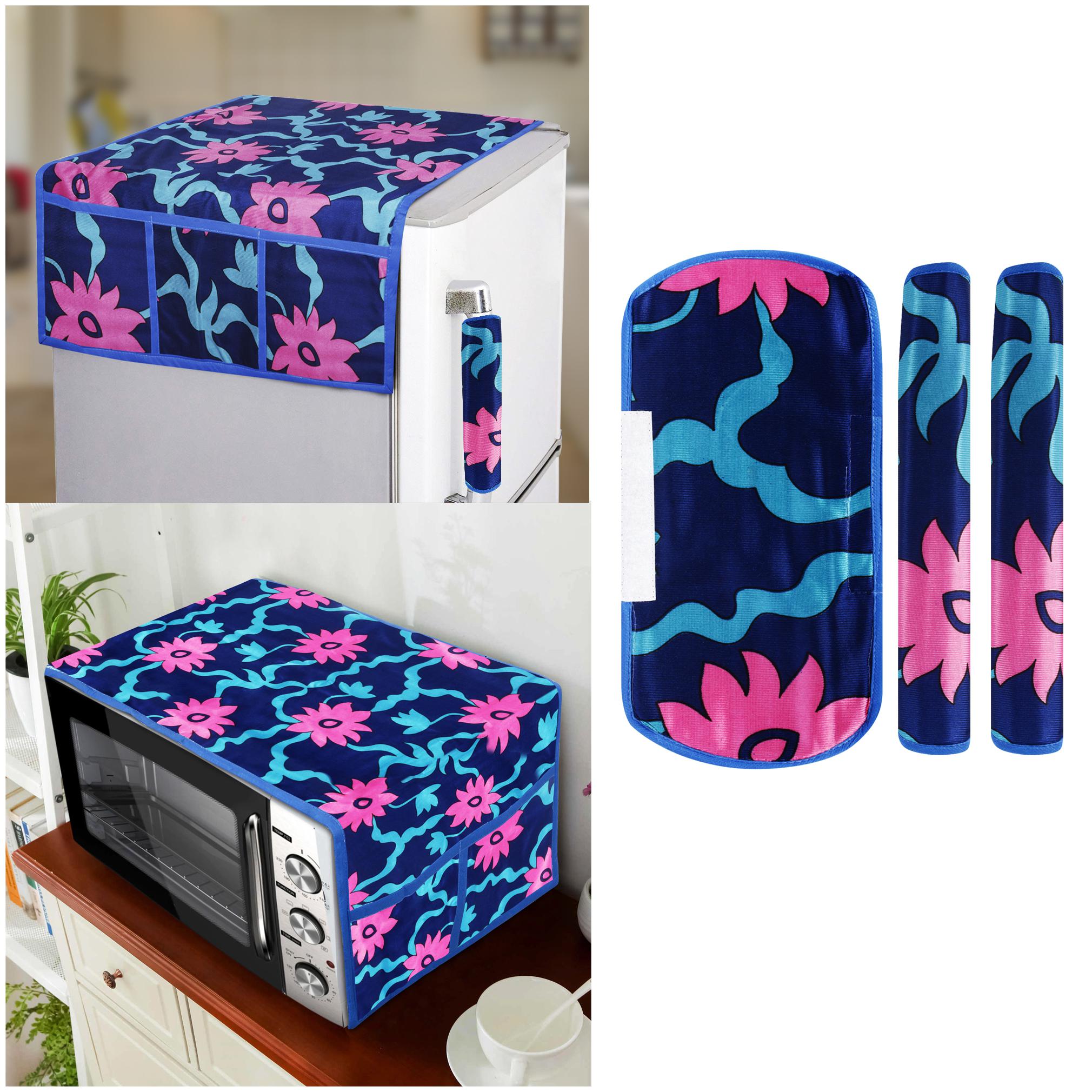 E-Retailer Combo Set of Polyester 3-Layered 1 pc Fridge Top Cover with 6 Utility Pockets 3 pc Fridge Handle Cover And 1 pc Microwave-Oven Top Cover (5 pc Set)
E-Retailer Combo Set of Polyester 3-Layered 1 pc Fridge Top Cover with 6 Utility Pockets 3 pc Fridge Handle Cover And 1 pc Microwave-Oven Top Cover (5 pc Set)