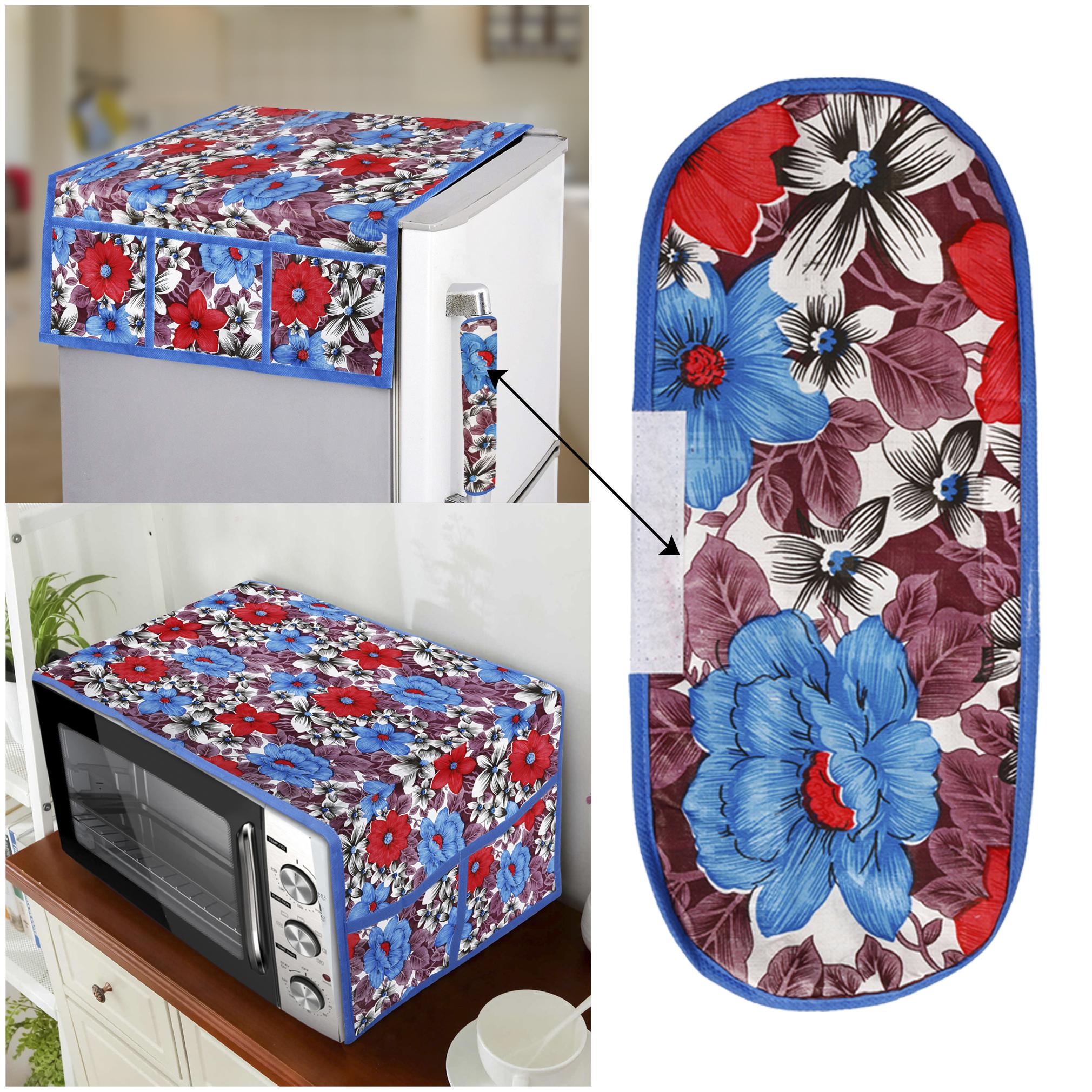 E-Retailer Combo Set of Polyester 3-Layered 1pc Fridge Top Cover with 6 Utility Pockets 1pc Fridge Handle Cover And 1pc Microwave-Oven Top Cover With 4 Pockets (Multi 3pcs Set)
E-Retailer Combo Set of Polyester 3-Layered 1pc Fridge Top Cover with 6 Utility Pockets 1pc Fridge Handle Cover And 1pc Microwave-Oven Top Cover With 4 Pockets (Multi 3pcs Set)