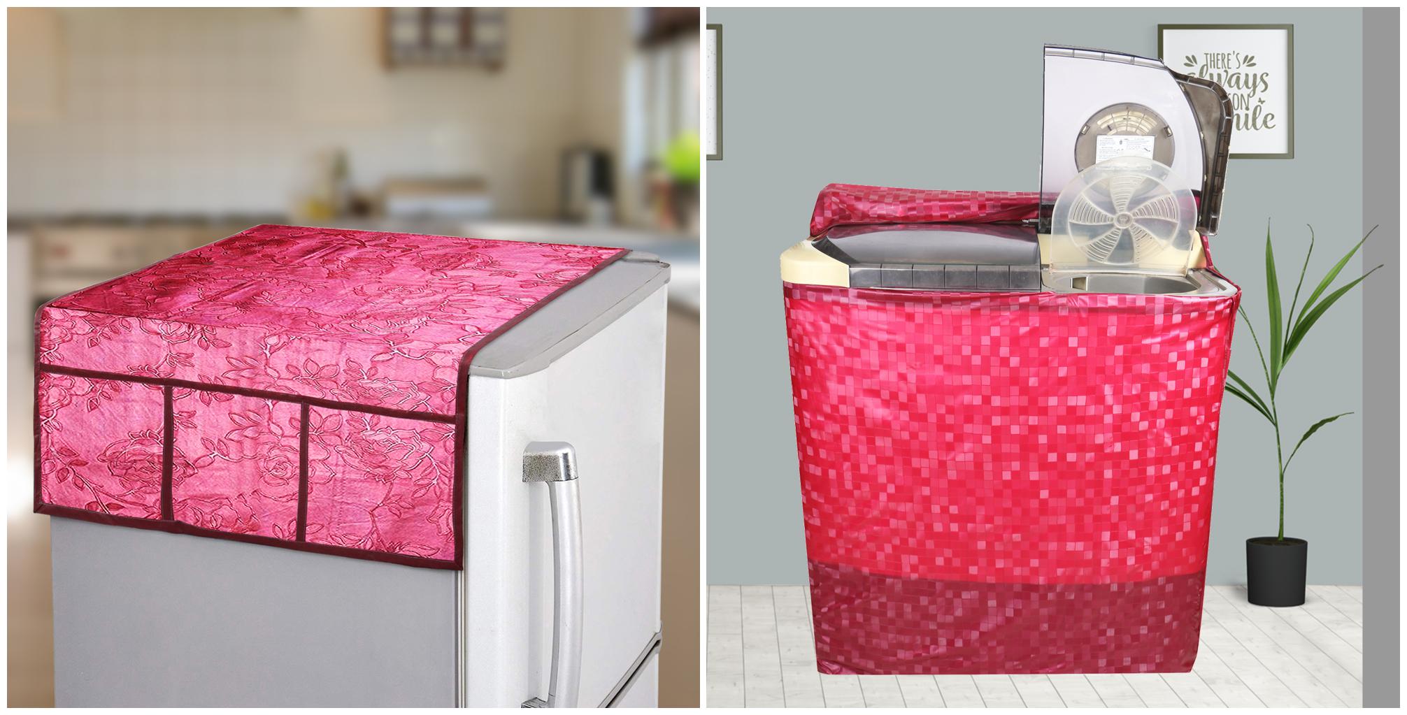 E-Retailer Semi-Automatic Washing Machine Cover For 5kg To 7 5Kg And Fridge Top Cover (Pink Set Of 2)
E-Retailer Semi-Automatic Washing Machine Cover For 5kg To 7 5Kg And Fridge Top Cover (Pink Set Of 2)